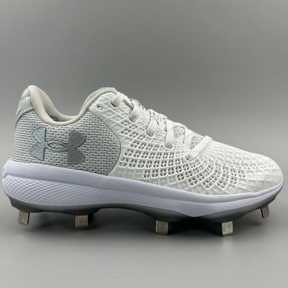 Under Armour Shoes - Under Armour Glyde 2.0 Metal Softball Cleats Women Size 6 White 3026601-100 NEW